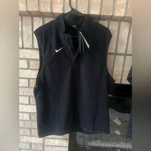Nike fleece vest half zip NWT